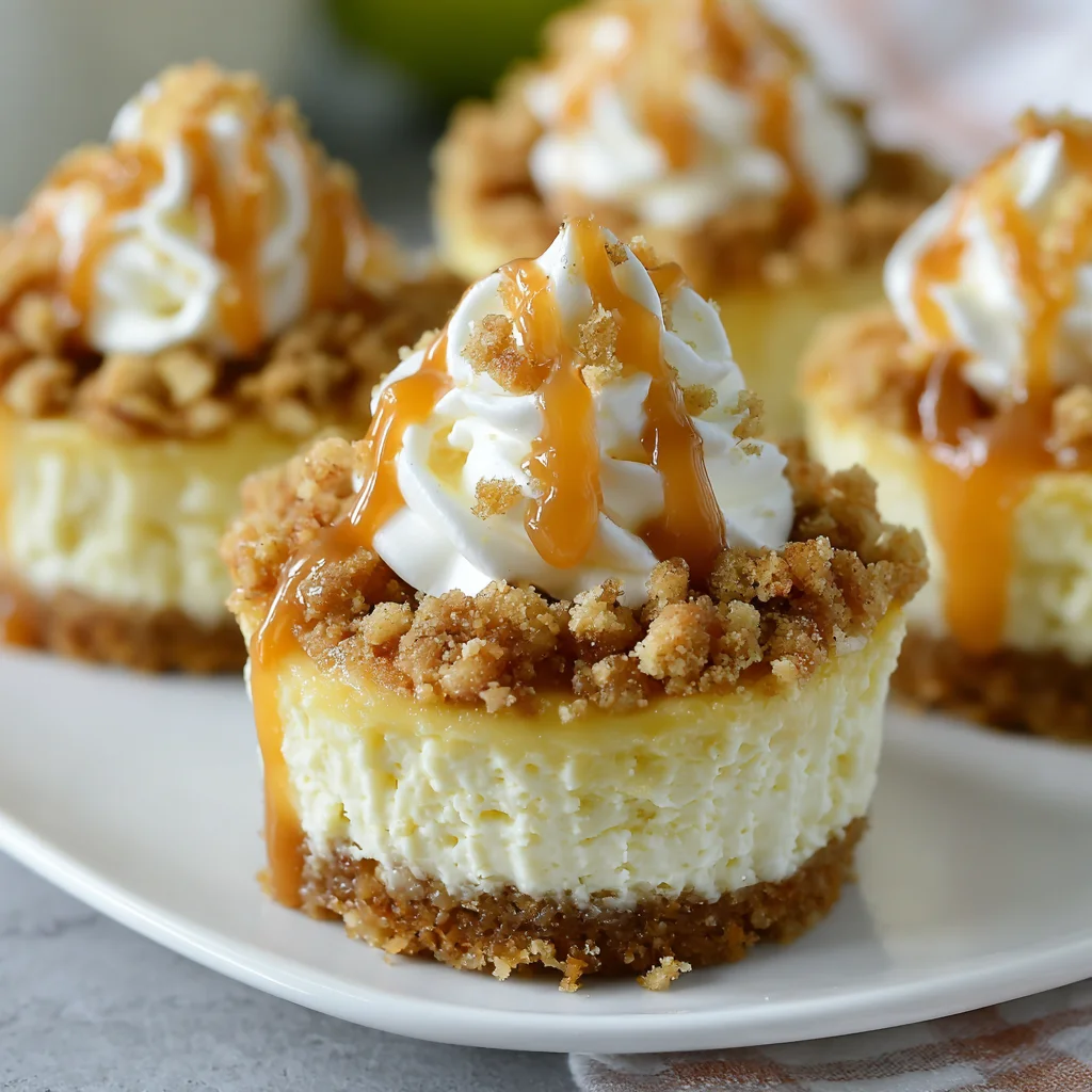 Apple Crisp Mini Cheesecakes
