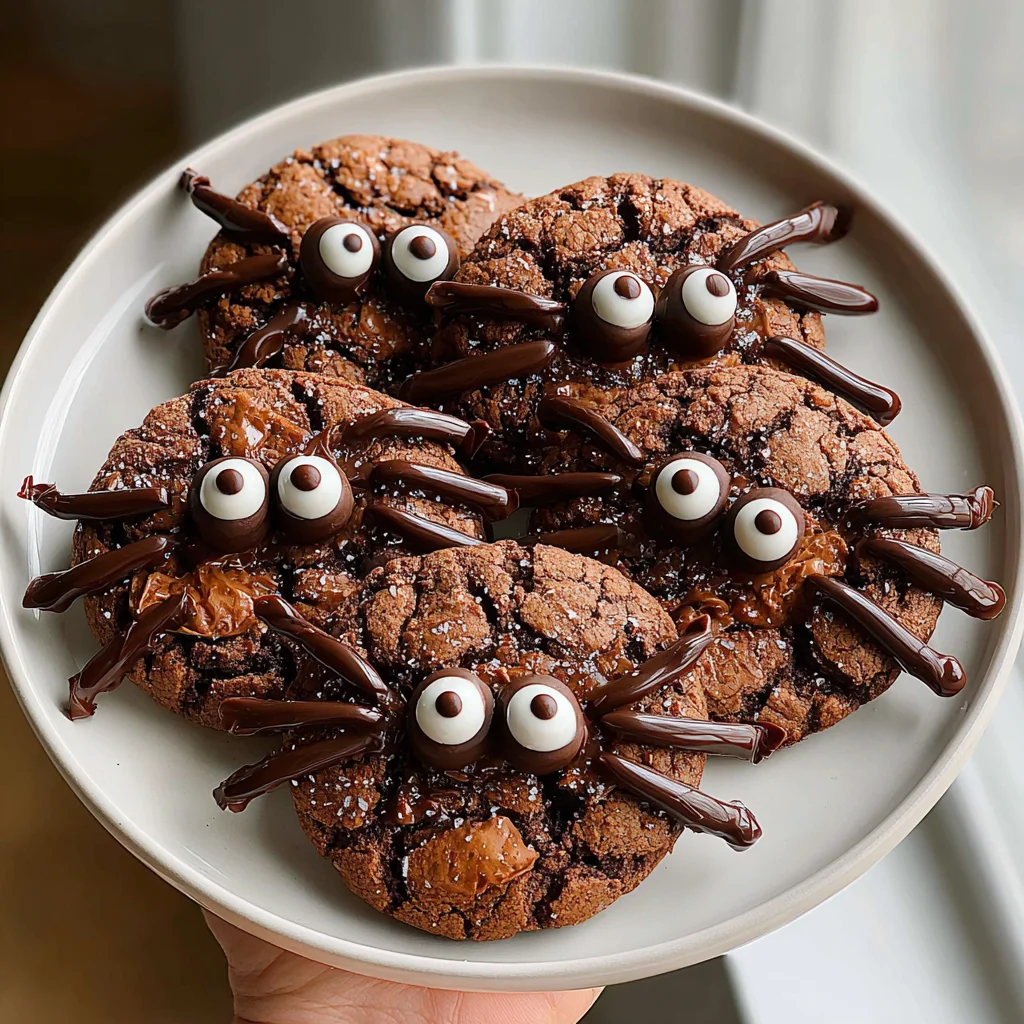Chocolate Spider Cookies