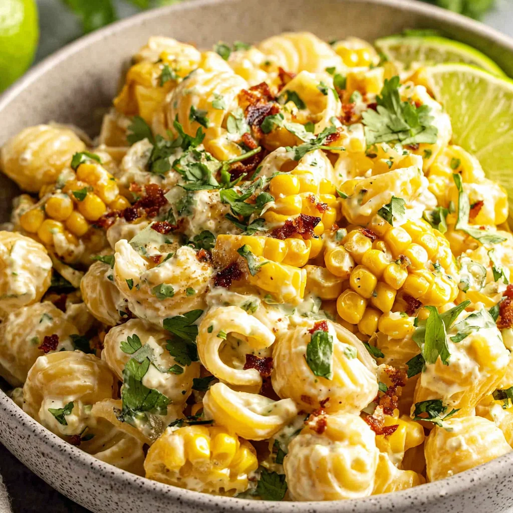 Creamy Street Corn Pasta Salad