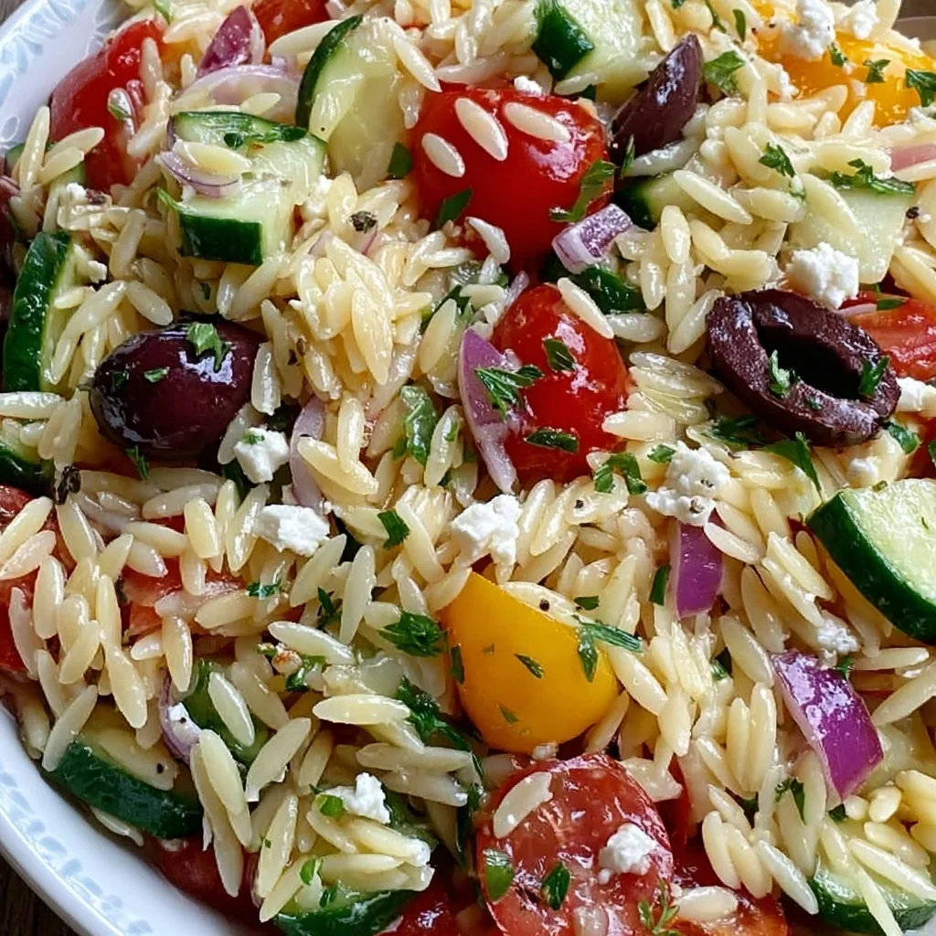 Greek Orzo Pasta Salad