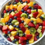 Honey Lime Rainbow Fruit Salad