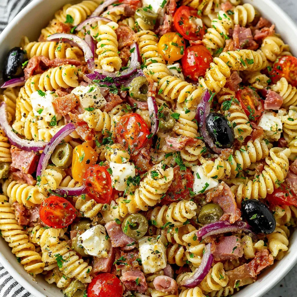 Italian Dressing Pasta Salad