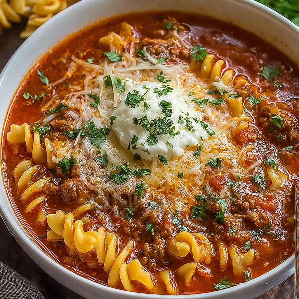 Lasagna Soup