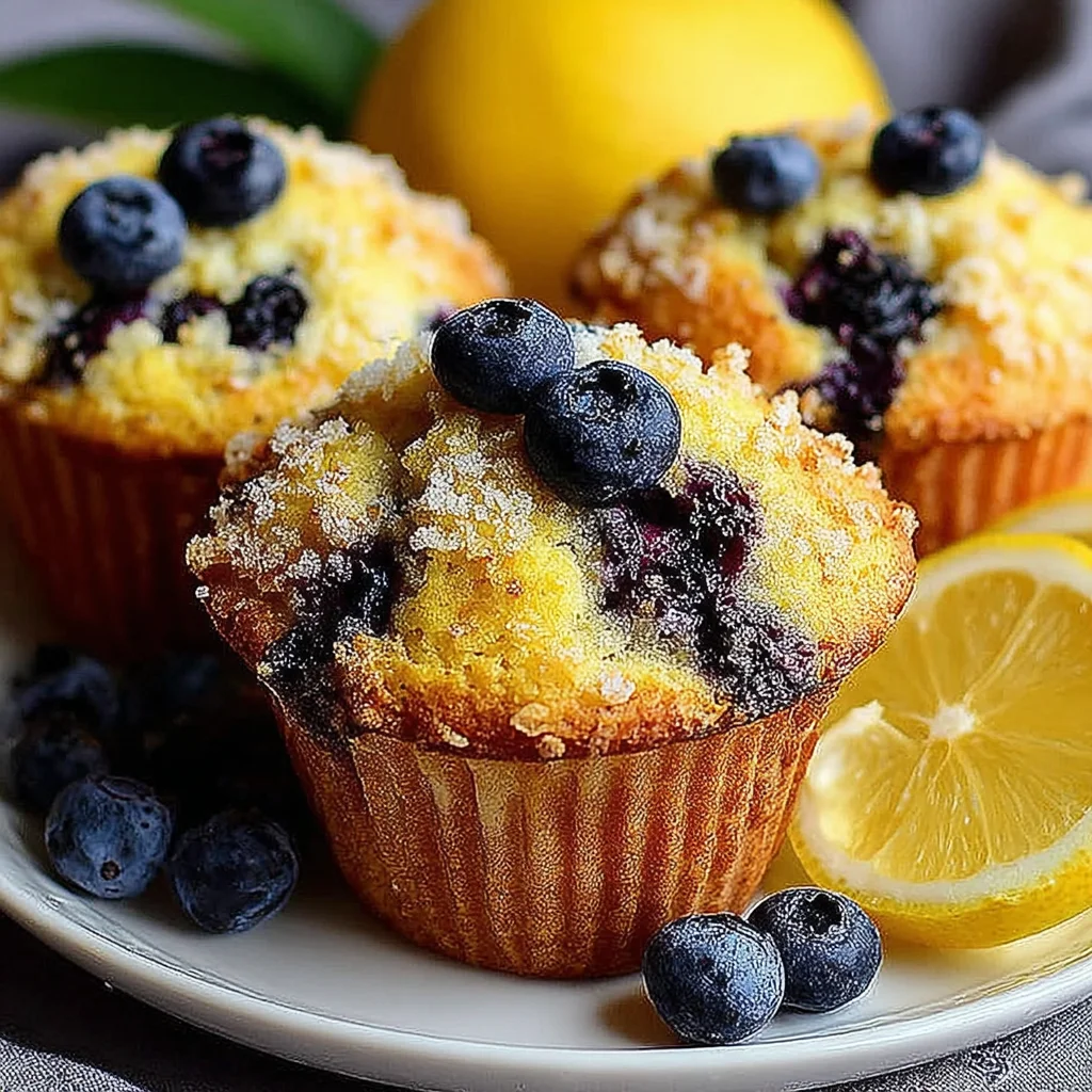 Lemon Blueberry Muffins Flavorful