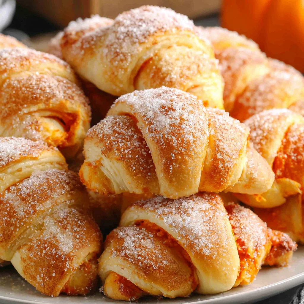 Mini Pumpkin Pie Crescent Rolls