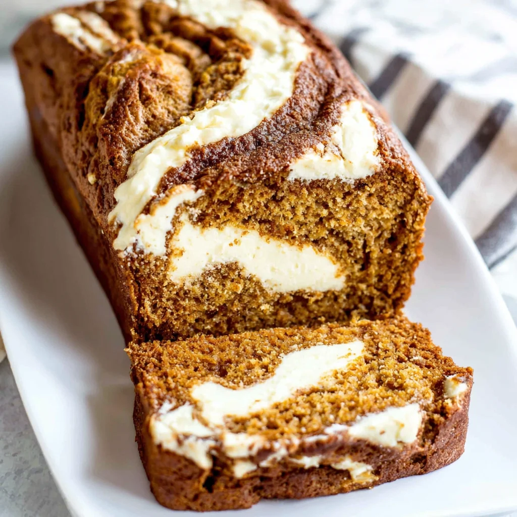 Pumpkin Cream Cheese Bread