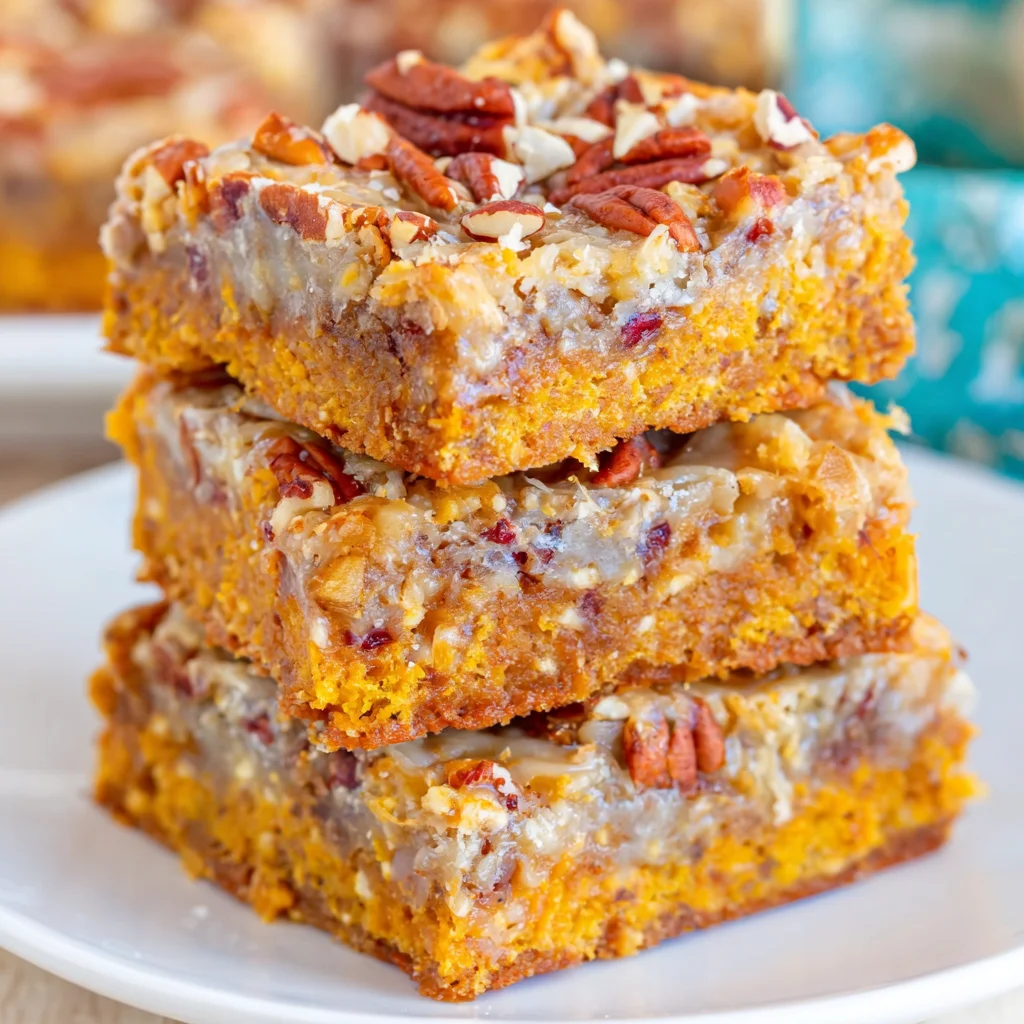 Pumpkin Magic Bars