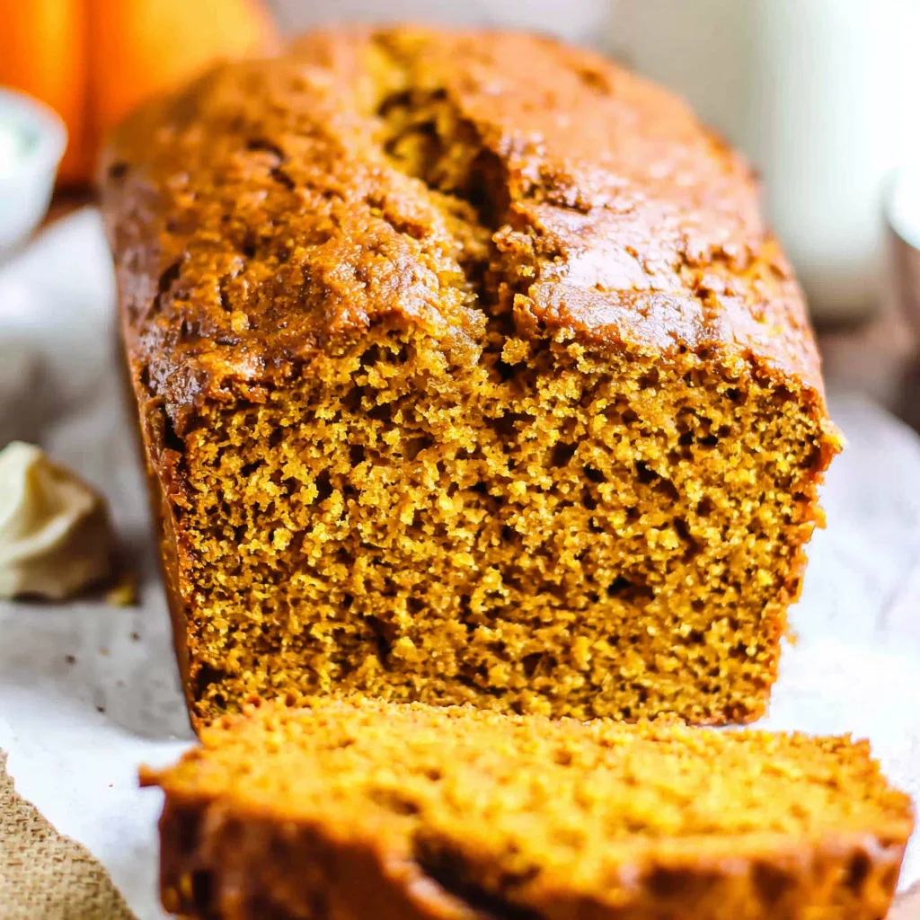 Vanilla pudding pumpkin bread