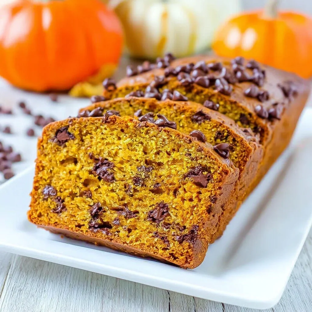 chocolate chip pumpkin bread