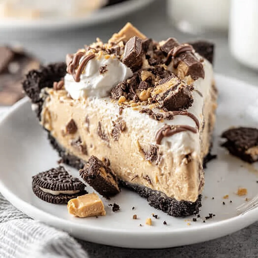 6-Ingredient Peanut Butter Pie with Easy Oreo Crust