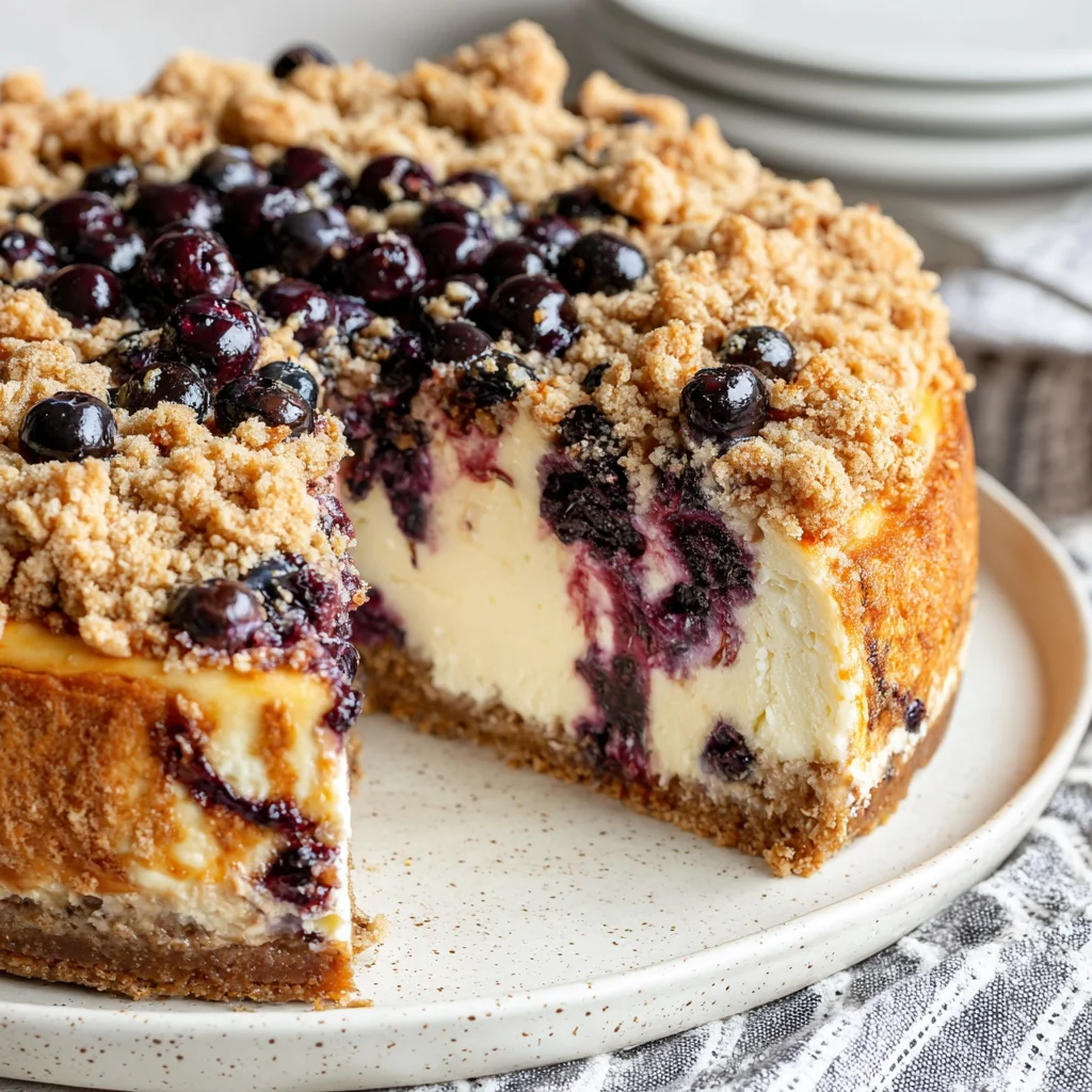 Blueberry Crumble Cheesecake: A Decadent Delight
