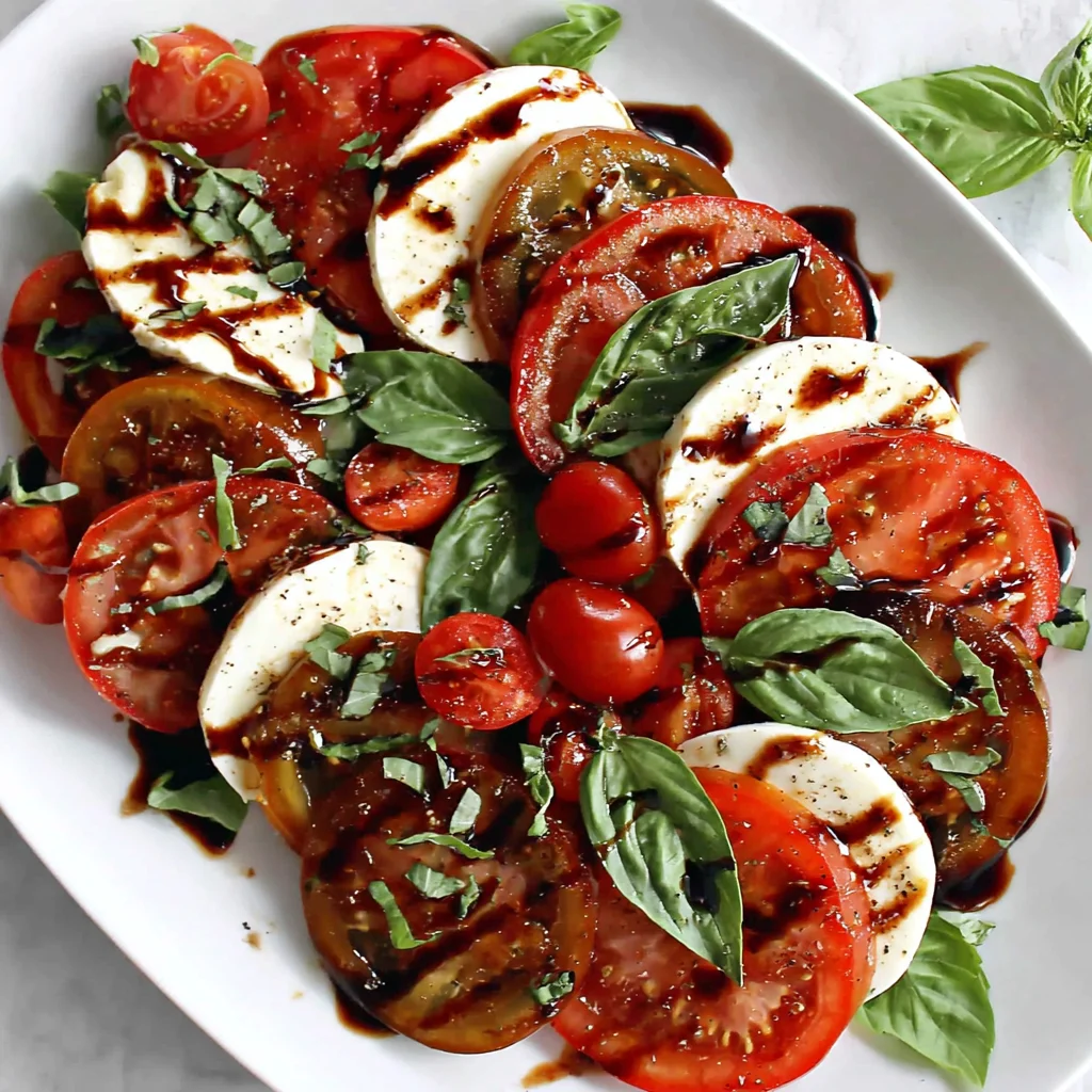 Caprese Salad with Balsamic Reduction