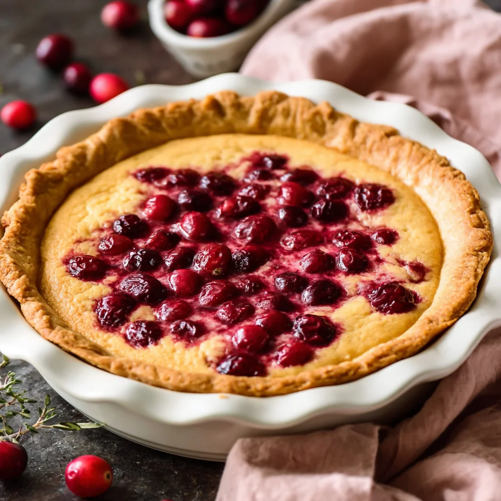 Cranberry Custard Pie: A Festive Delight