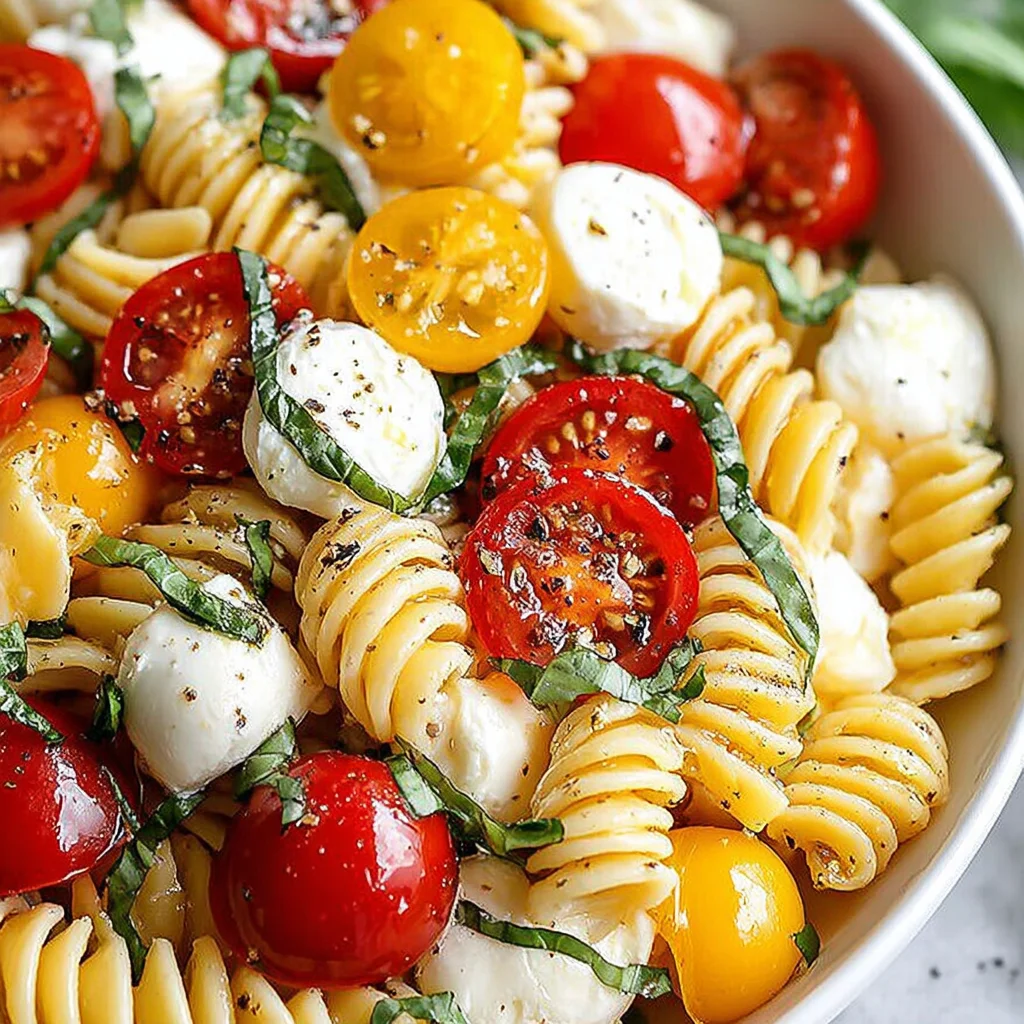Creamy Caprese Pasta Salad: A Summertime Delight