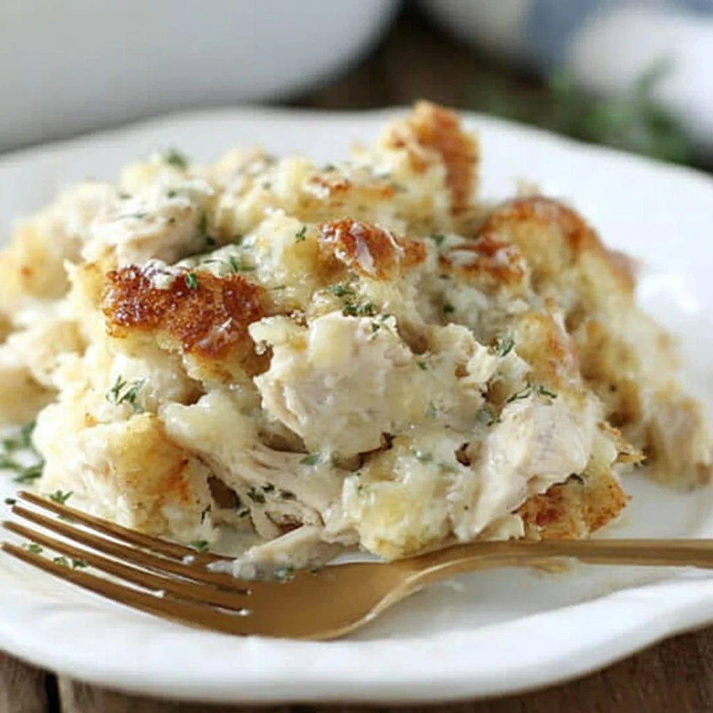 Creamy Chicken and Stuffing Casserole