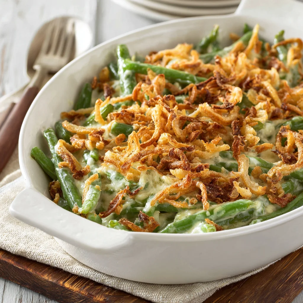 Green Bean Casserole with Cream Cheese