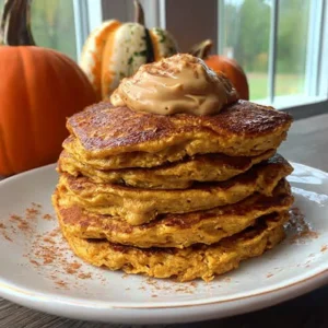 Pumpkin Pancakes with Cinnamon Butter