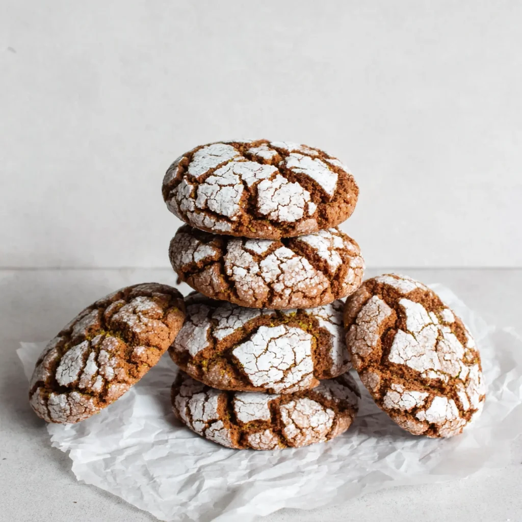 Soft and Spiced Gingerbread Crinkle Cookies: The Ultimate Holiday Chew