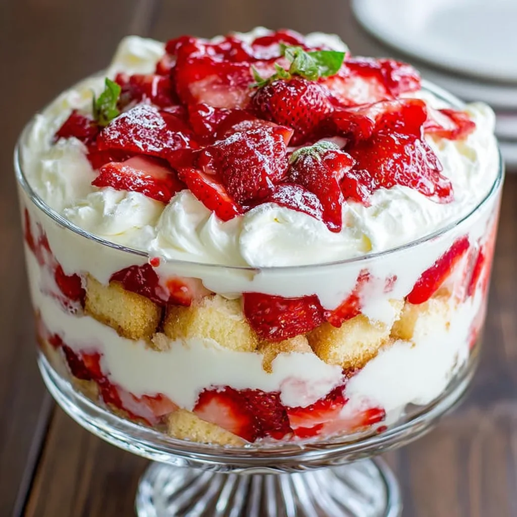 The Ultimate No-Bake Strawberry Cheesecake Trifle: Layers of Heavenly Dessert Bliss