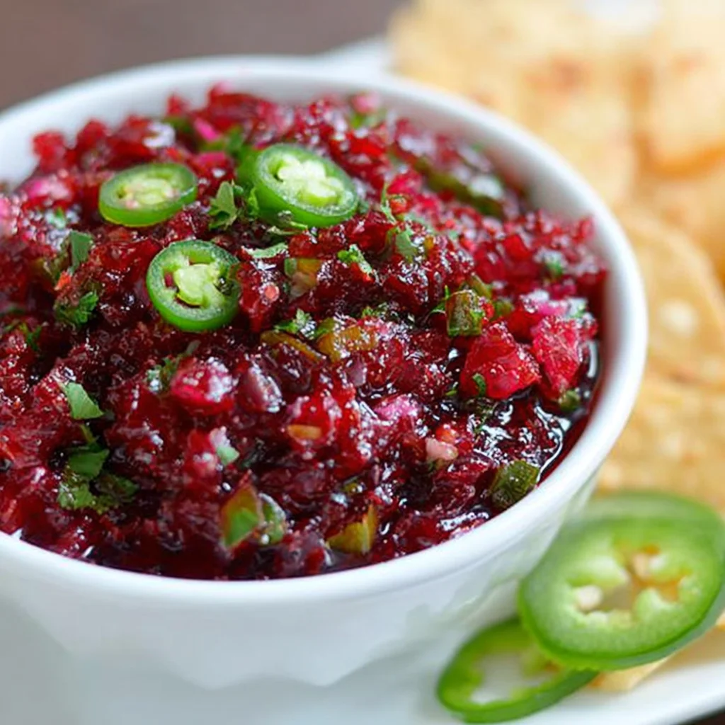 Sweet and Spicy Cranberry Salsa