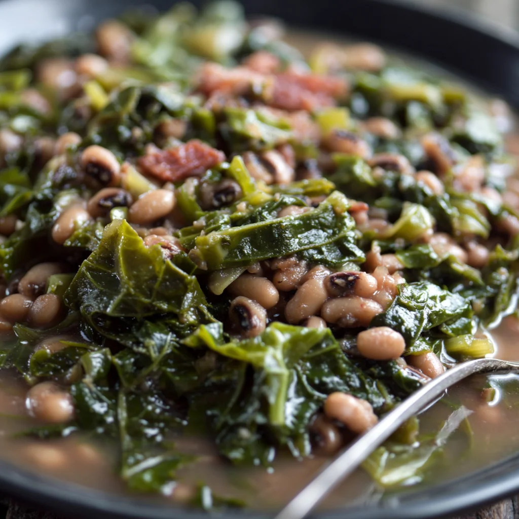 Crockpot Black Eyed Peas and Collard Greens: The Ultimate Soul Food Comfort Meal