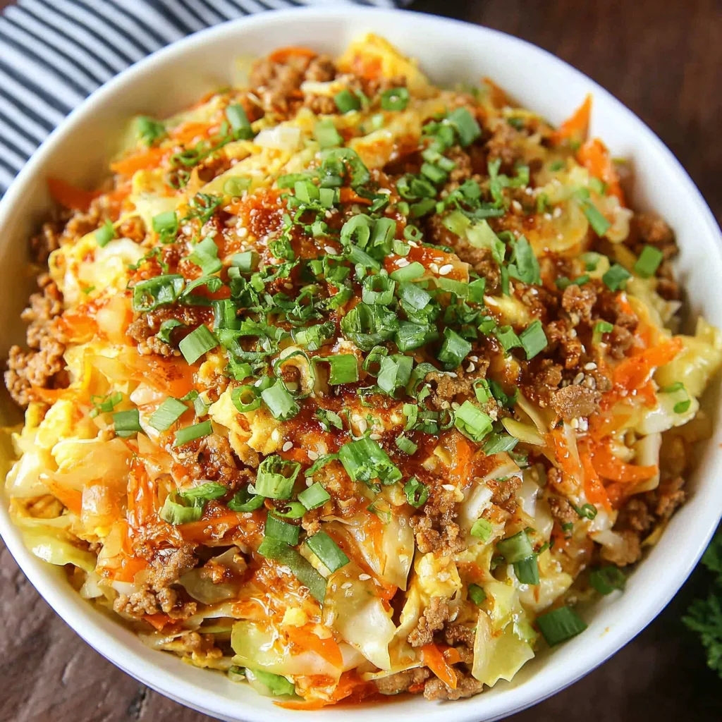 Healthy Chicken Egg Roll in a Bowl: The Ultimate Low-Carb Weeknight Skillet Meal