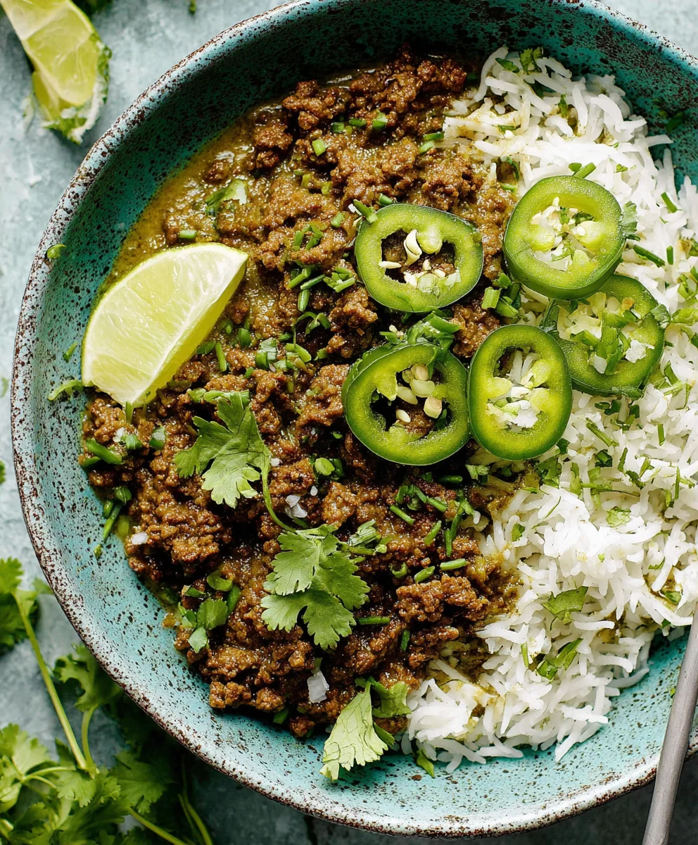 Easy Indian Curried Beef Mince
