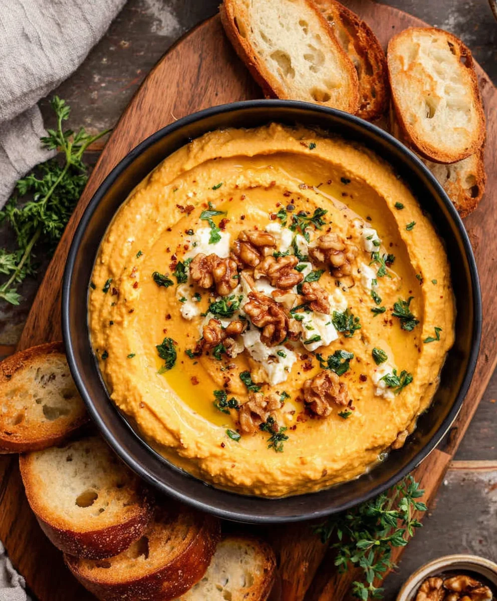 Pumpkin Whipped Feta Dip