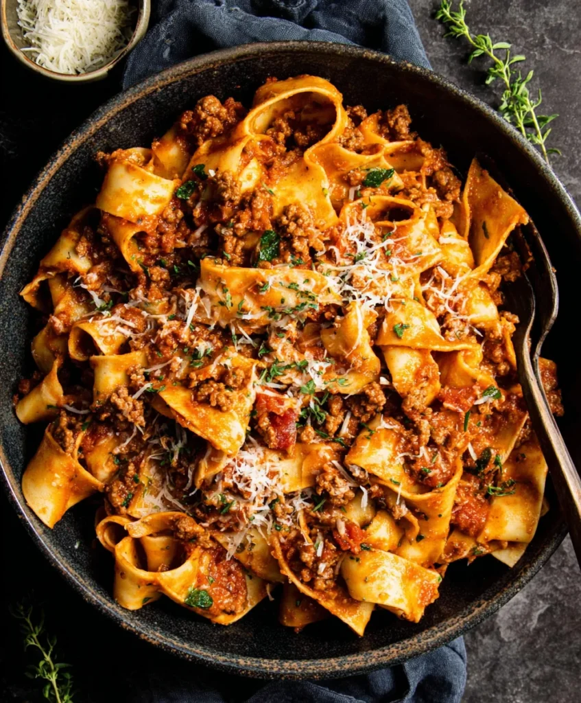 Sausage Ragu with Pappardelle Pasta