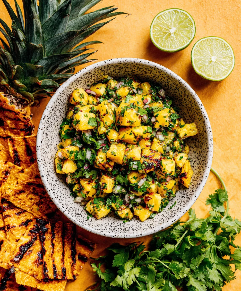 Smoky-Sweet Grilled Pineapple Salsa