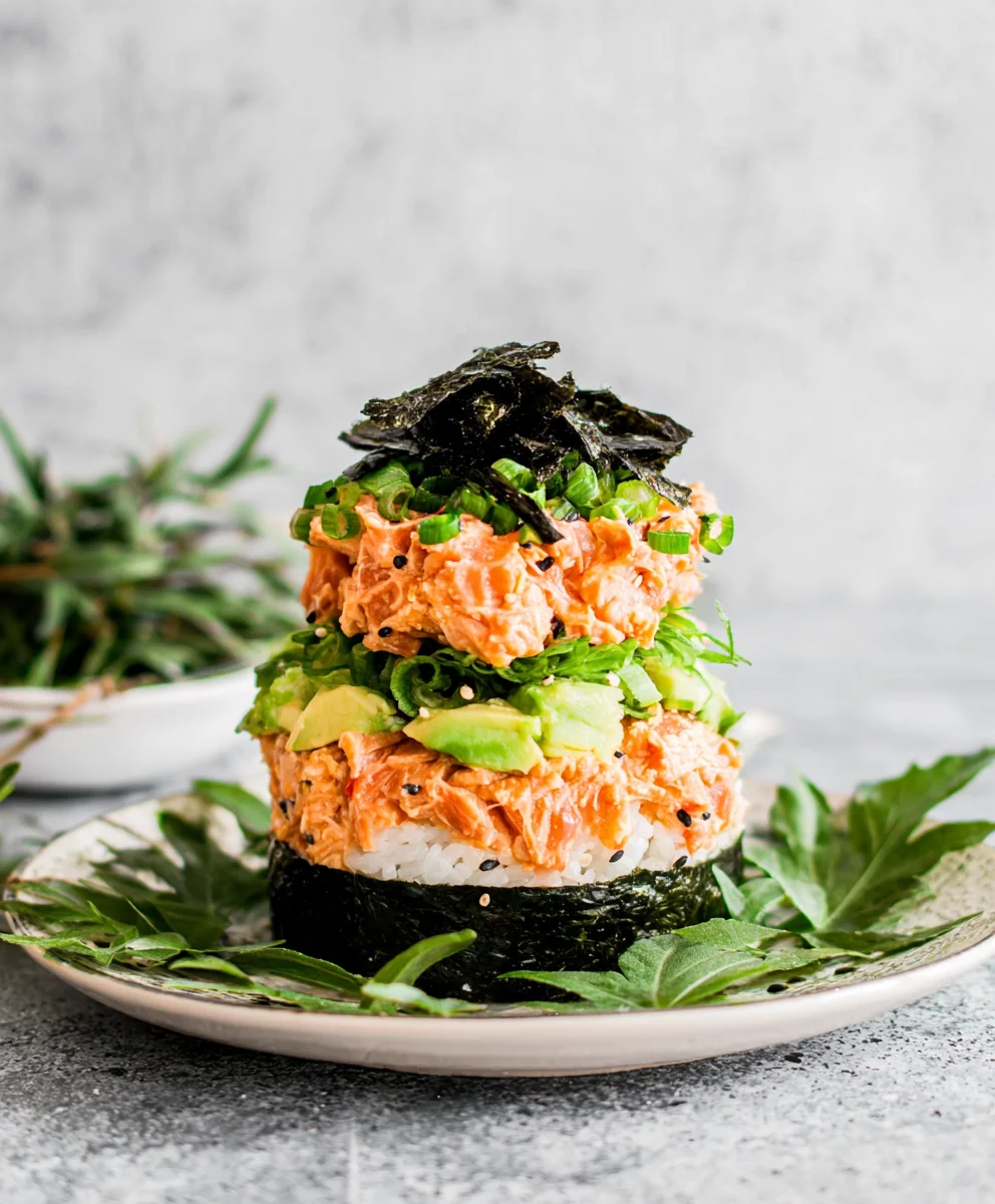 Spicy Tuna Sushi Stack