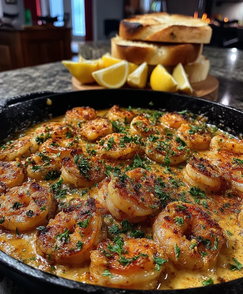 Cajun Shrimp Skillet with Smoked Paprika, Garlic Butter, and Fresh Parsley