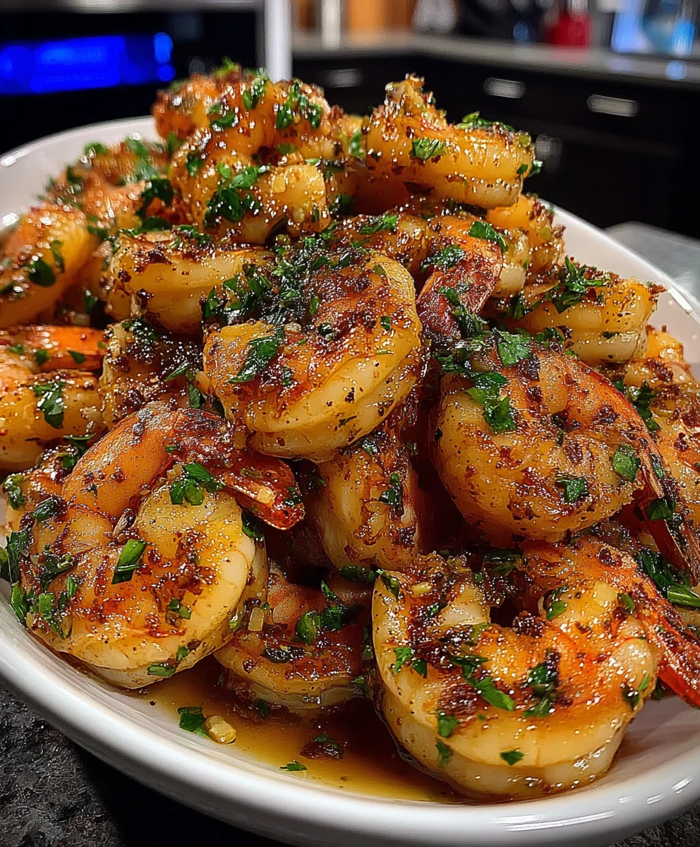 Chili Garlic Shrimp with Olive Oil, Smoked Paprika, and Fresh Parsley