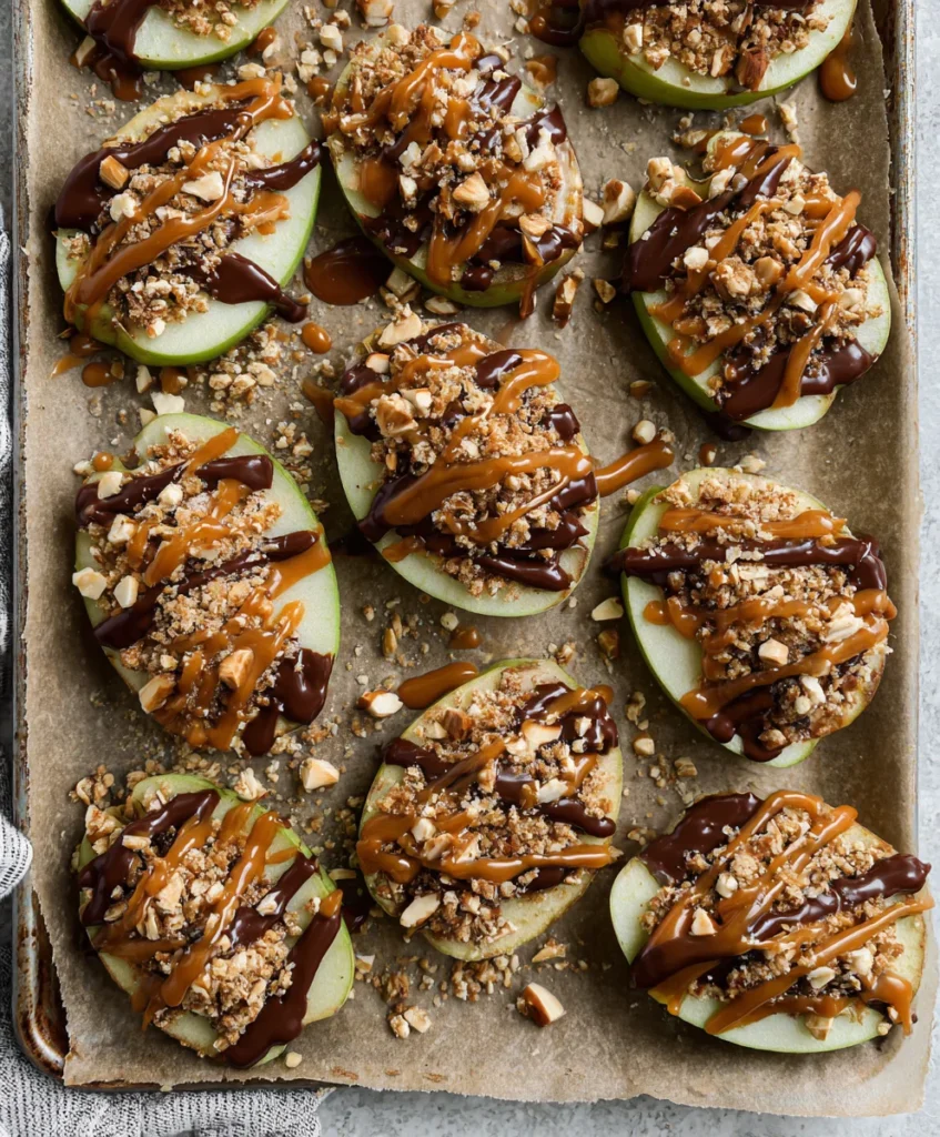 Healthier Caramel Apple Slices