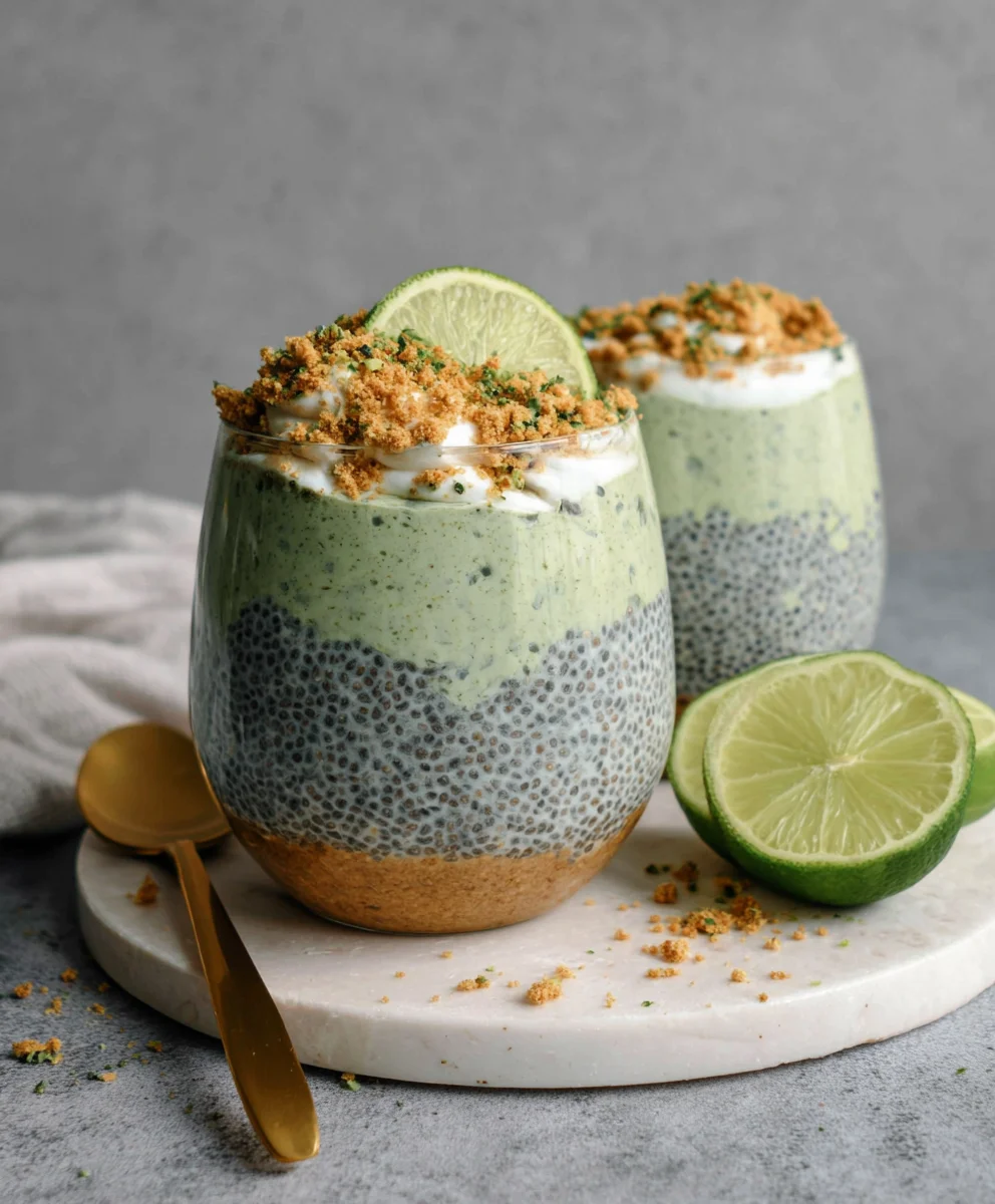 Healthy Key Lime Pie Chia Pudding