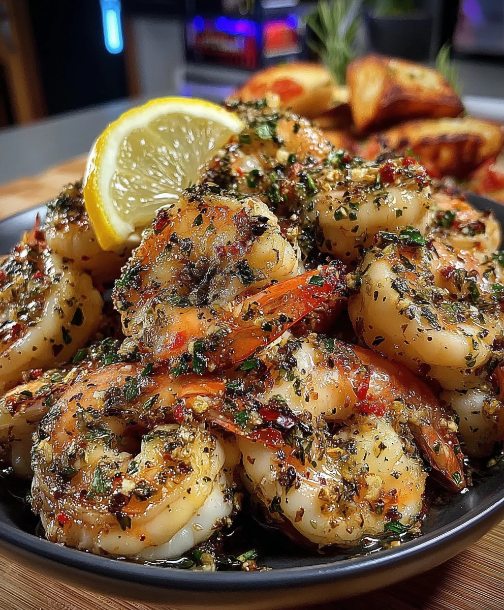 Herb Roasted Shrimp with Rosemary, Thyme, and Lemon Olive Oil
