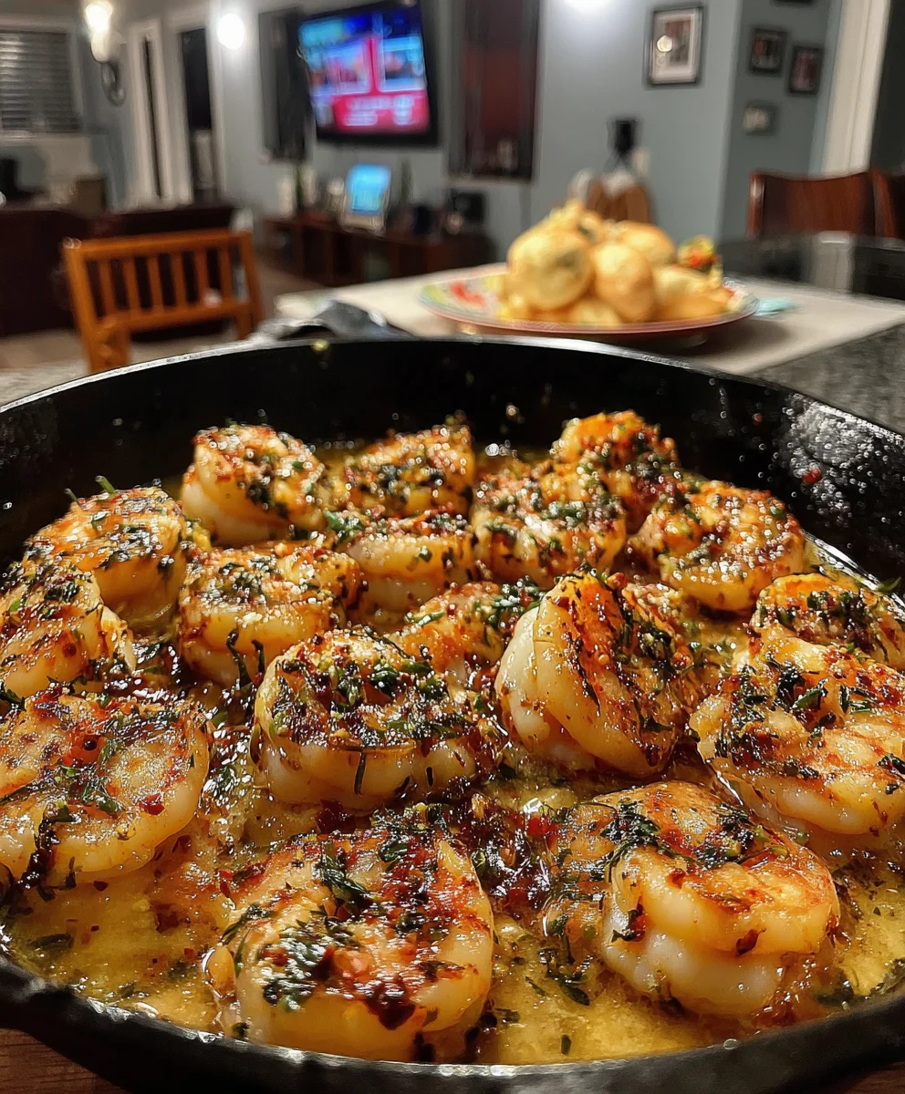 Herbed Shrimp Skillet with Rosemary, Paprika, Garlic, and Butter