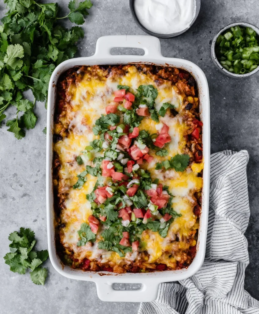 Mexican-Inspired Rice Casserole (Vegetarian)