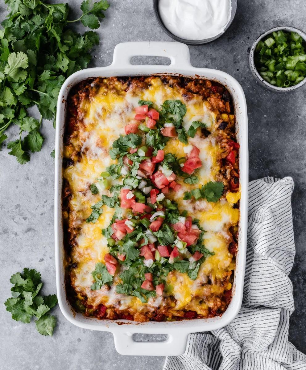 Mexican-Inspired Rice Casserole (Vegetarian)