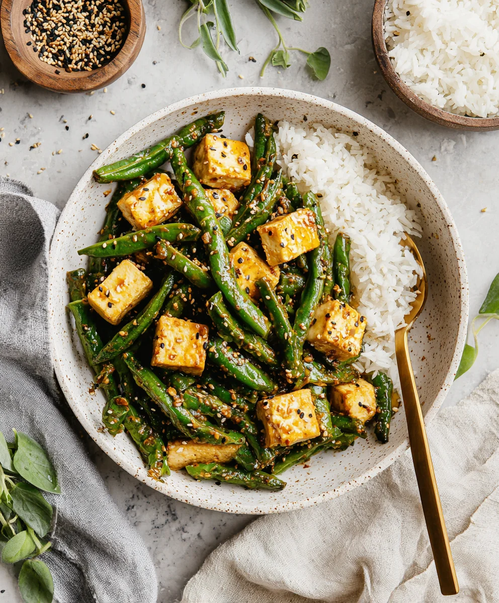 Tofu & Green Bean Stir Fry