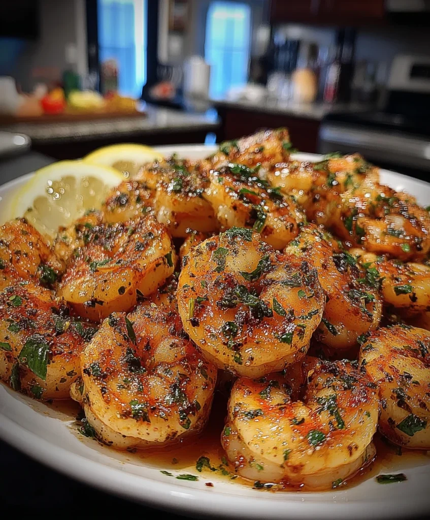 Zesty Shrimp with Lemon Juice, Paprika, Garlic Powder, and Parsley