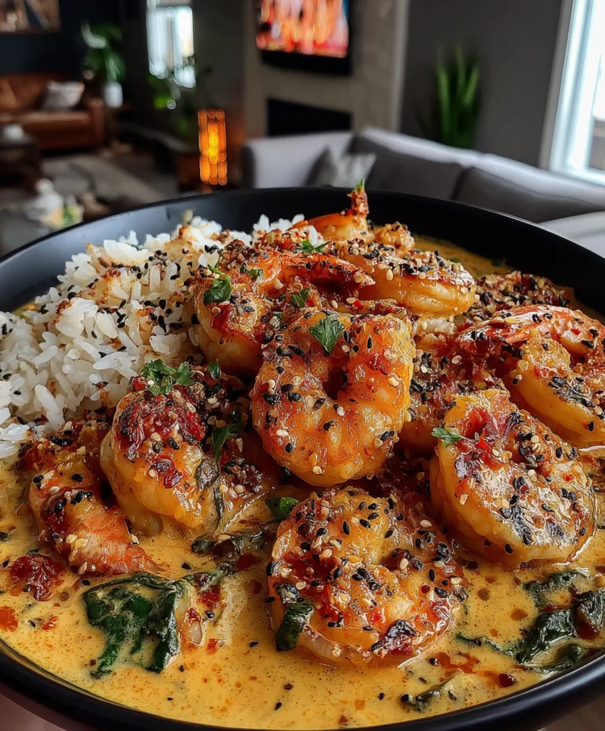 Coconut Curry Shrimp with Turmeric, Ginger, and Creamy Coconut Milk Sauce