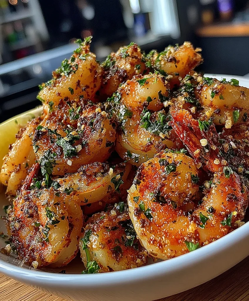 Crispy Garlic Shrimp with Paprika, Lemon Juice, and Fresh Parsley