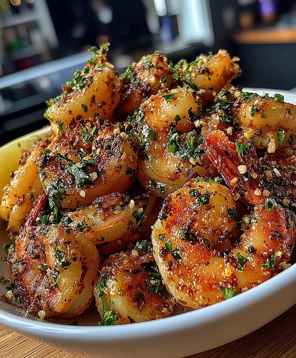Crispy Garlic Shrimp with Paprika, Lemon Juice, and Fresh Parsley