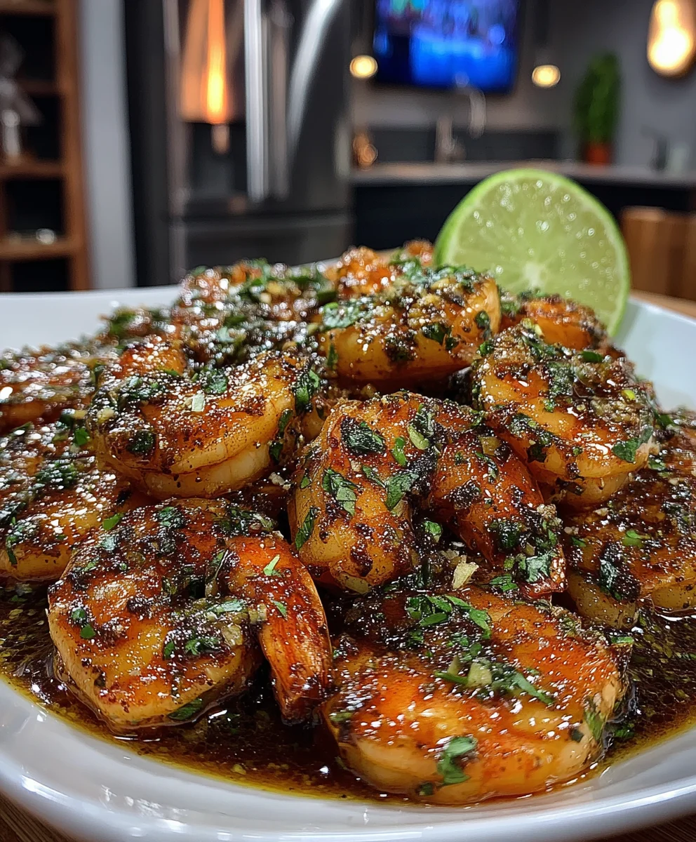 Cumin-Spiced Shrimp with Coriander, Lime Zest, and Olive Oil
