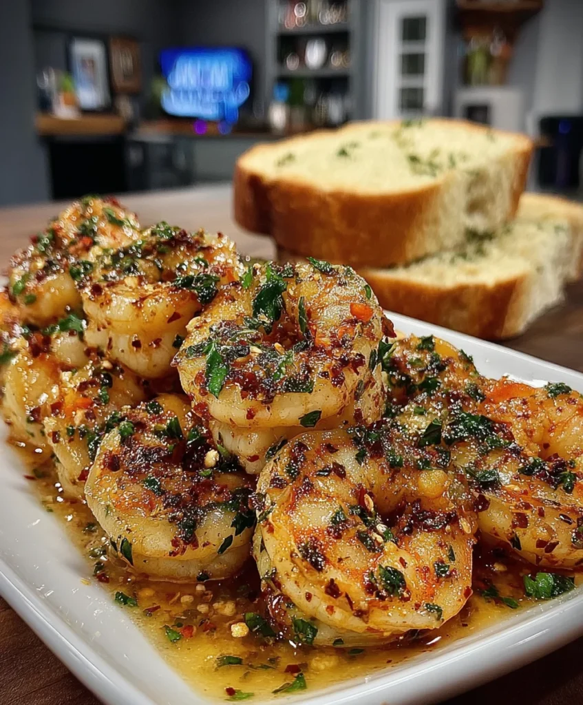 Garlic Butter Shrimp with Smoked Paprika, Chili Flakes, and Fresh Parsley