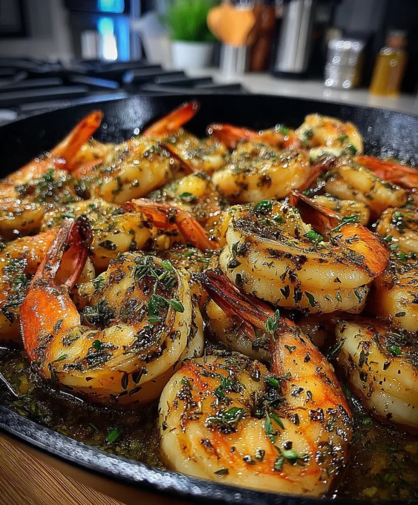 Herb-Roasted Shrimp with Thyme, Rosemary, and Garlic Olive Oil