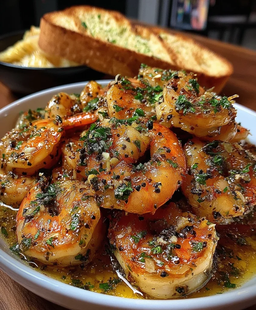 Lemon Pepper Shrimp with Olive Oil, Garlic, and Cracked Black Pepper
