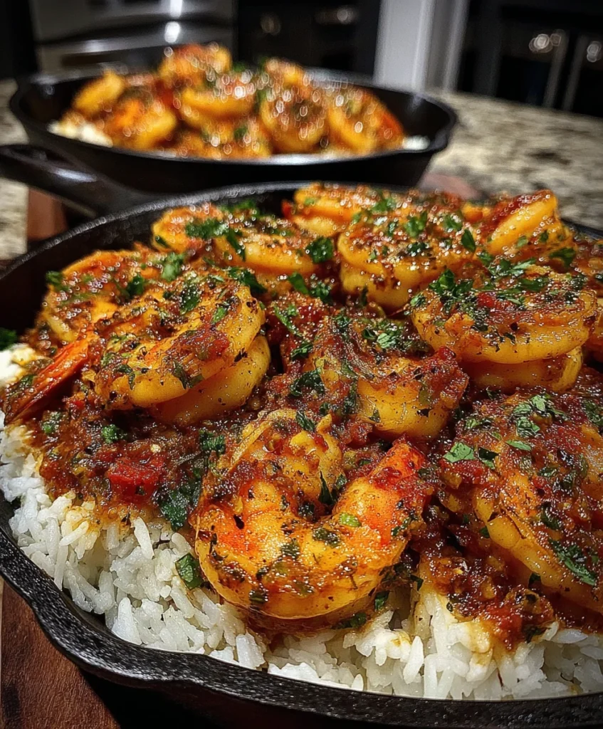 Rich Tomato Masala Shrimp with Turmeric and Greek Yogurt