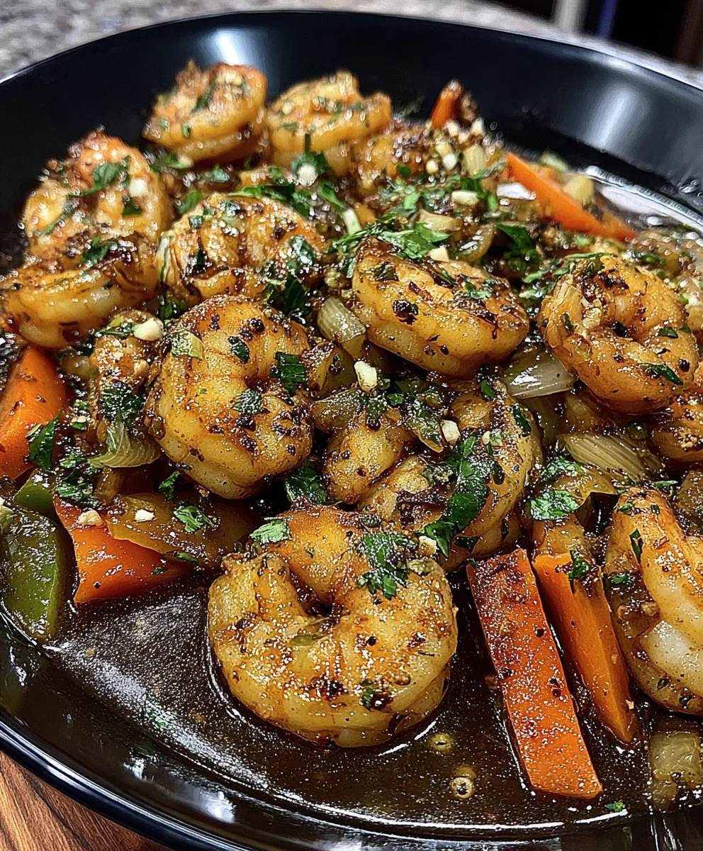 Shrimp Stir-Fry with Bell Peppers, Ginger, Garlic, and Soy Sauce